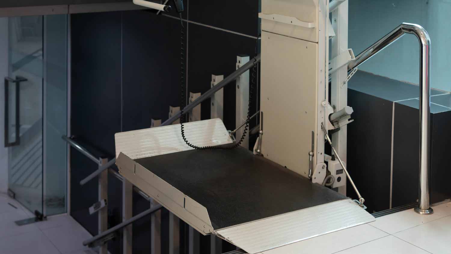 Stair lift for wheelchair