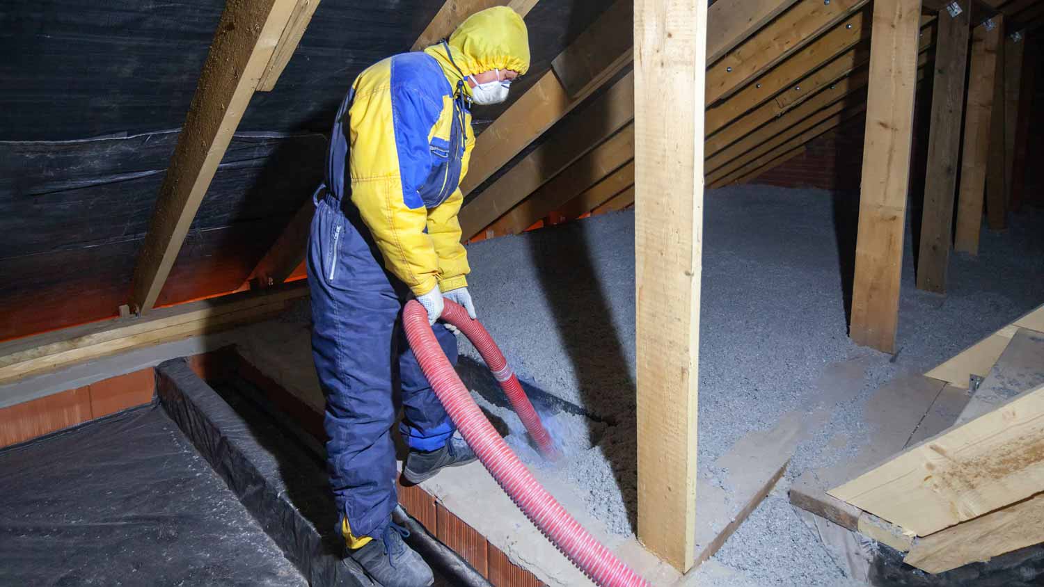 cellulose insulation in attic