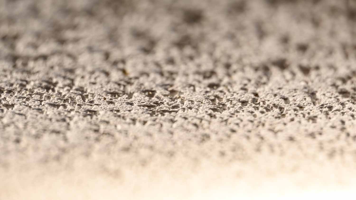 Popcorn textured ceiling