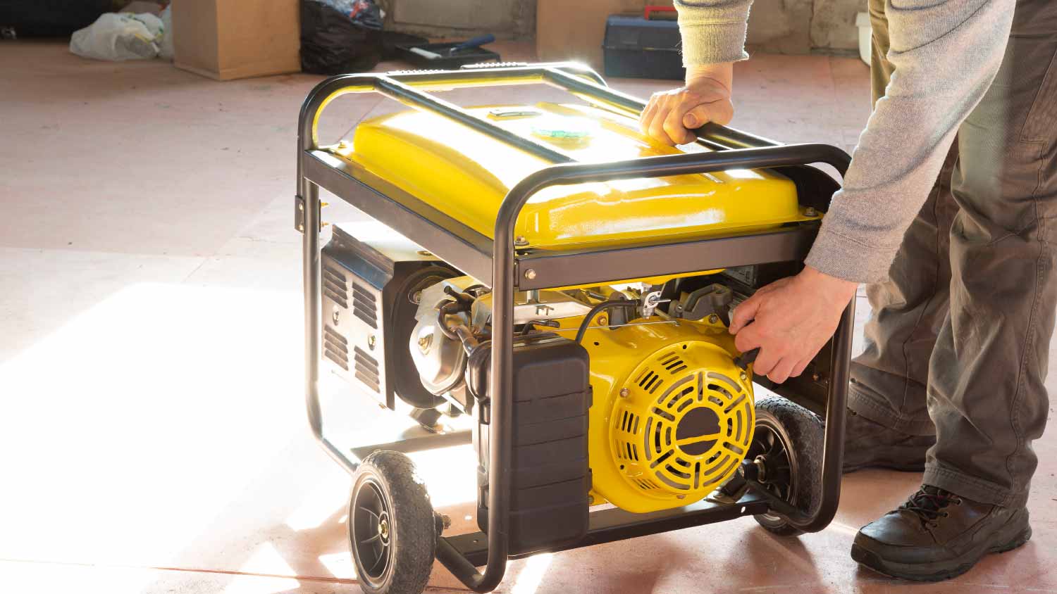 Portable gasoline generator