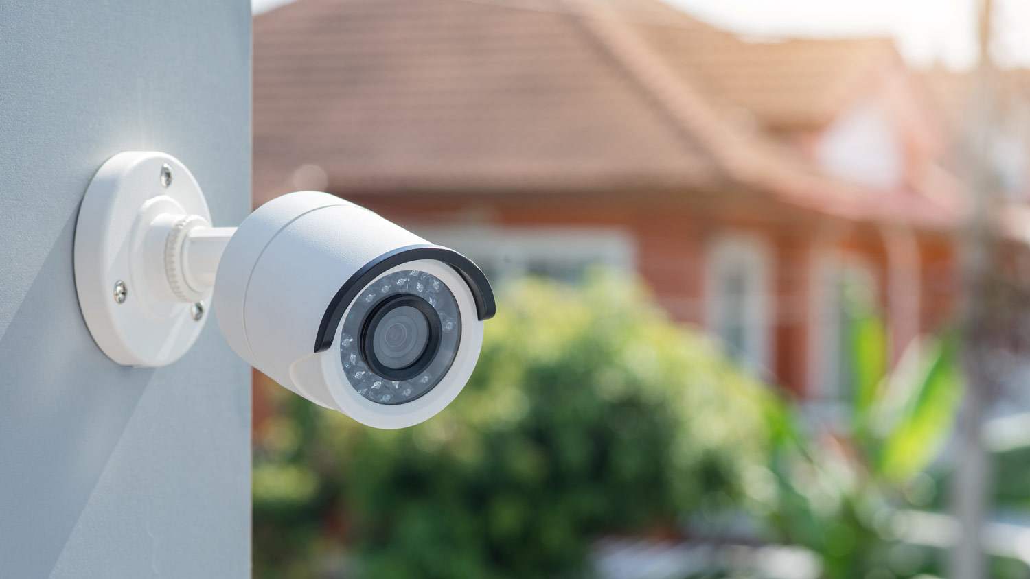 security camera on house
