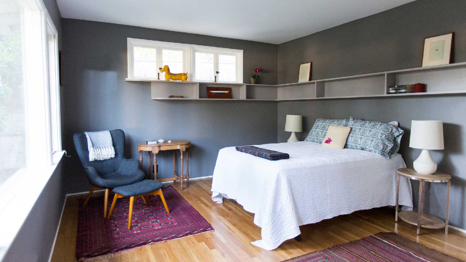 A bright and tidy bedroom