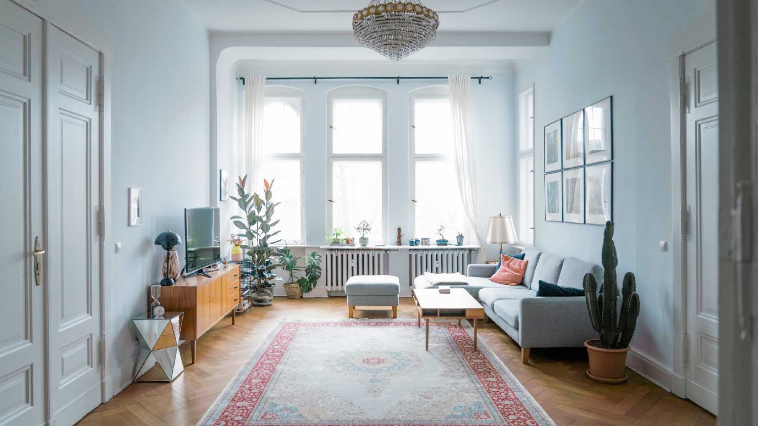 A bright living room