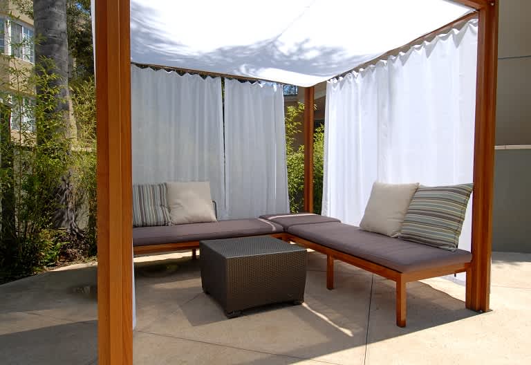 Poolside cabana