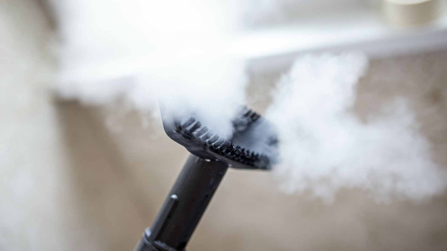 Close up of a steam cleaner