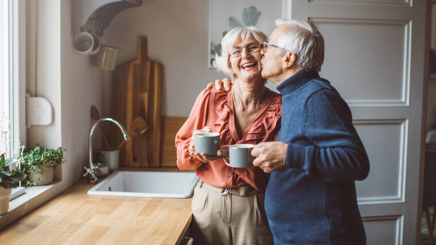 Senior couple in the kitchen