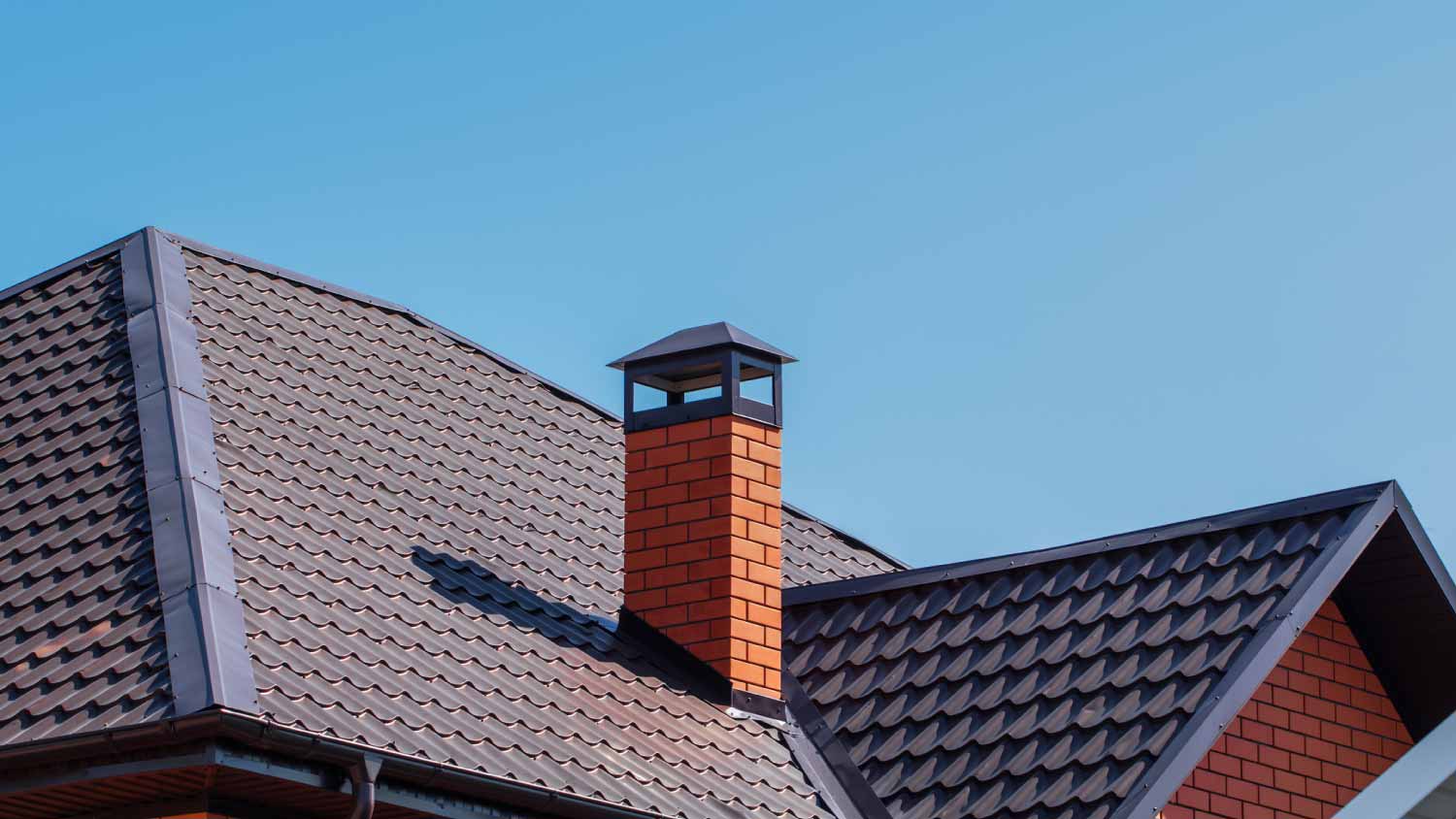 Metal roof of a private house