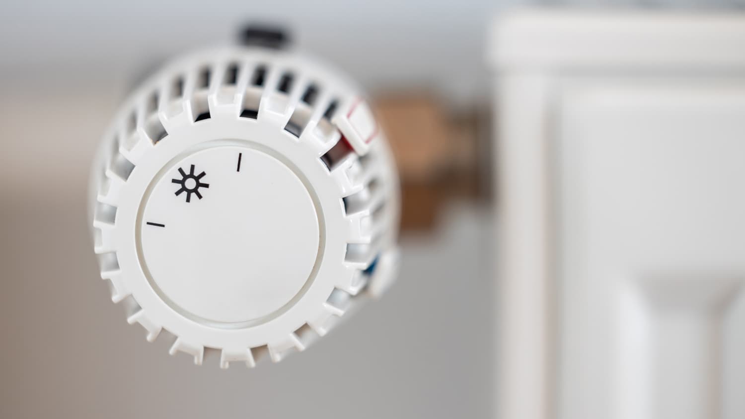 Thermostat on a heater