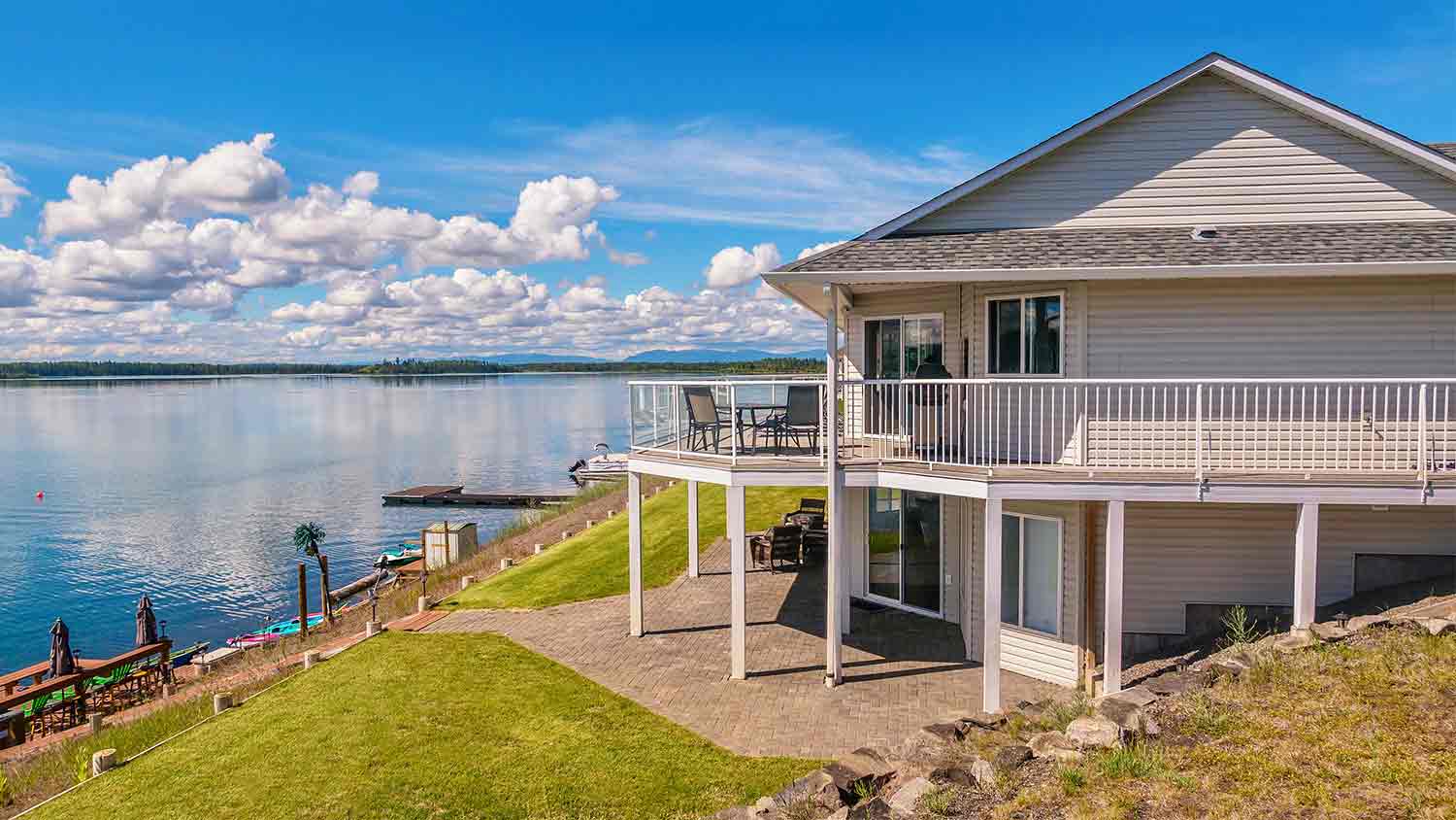 large home near lake