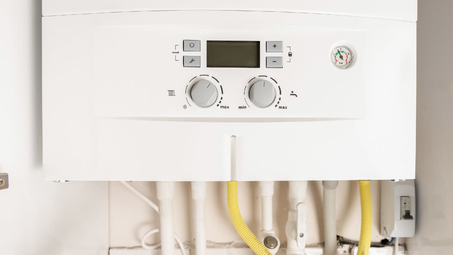Close-up of a boiler