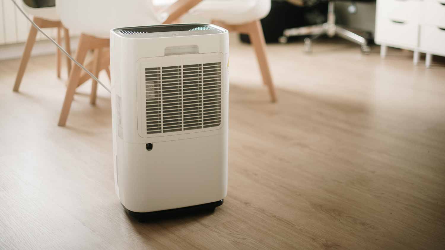 A large dehumidifier in the living room