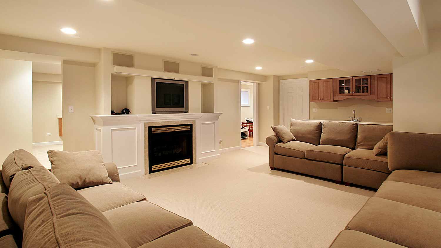 Large luxury basement
