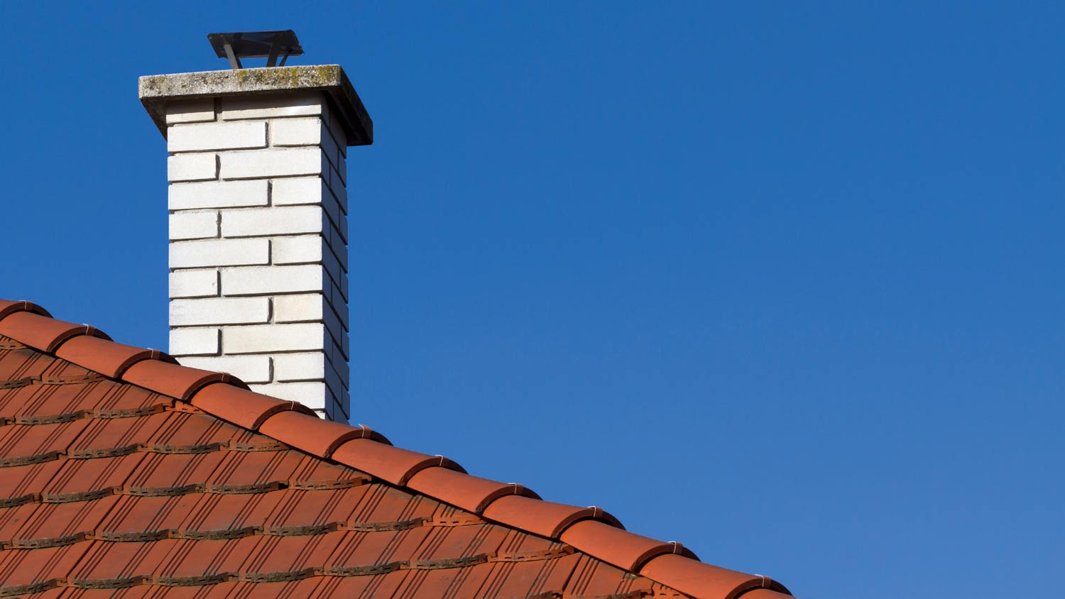 white chimney red roof