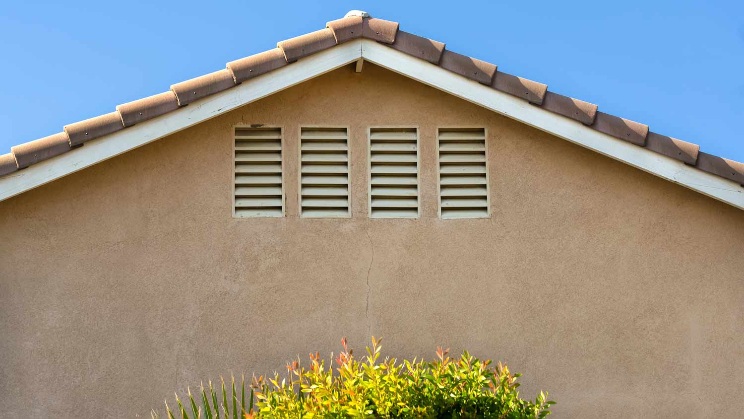 attic ventilation of house