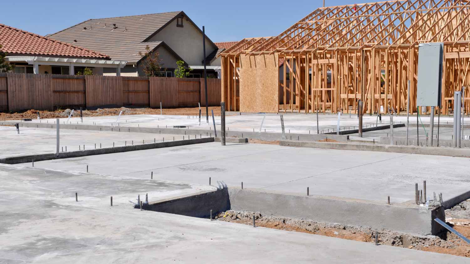 New home under construction