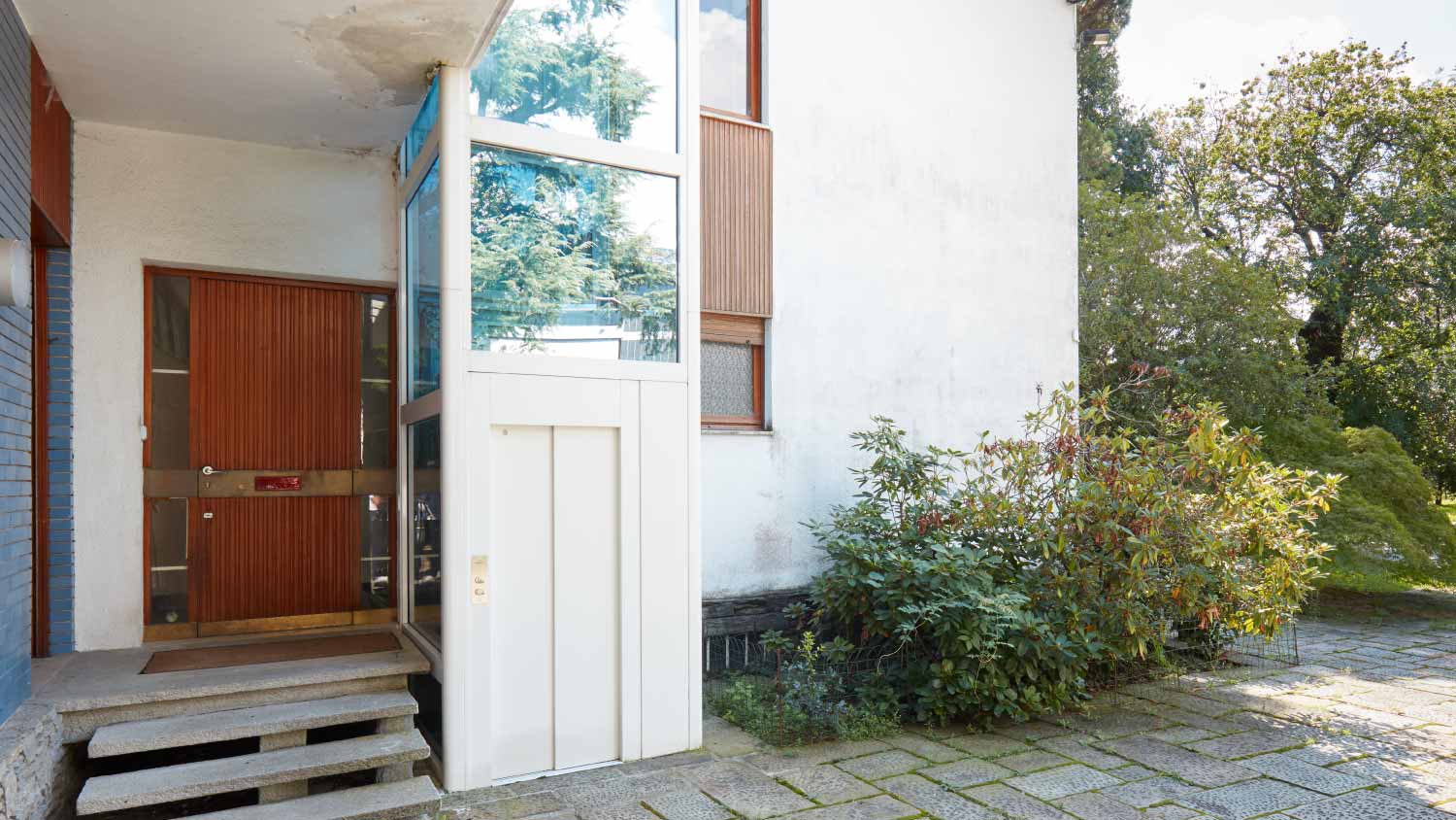 Old villa with elevator