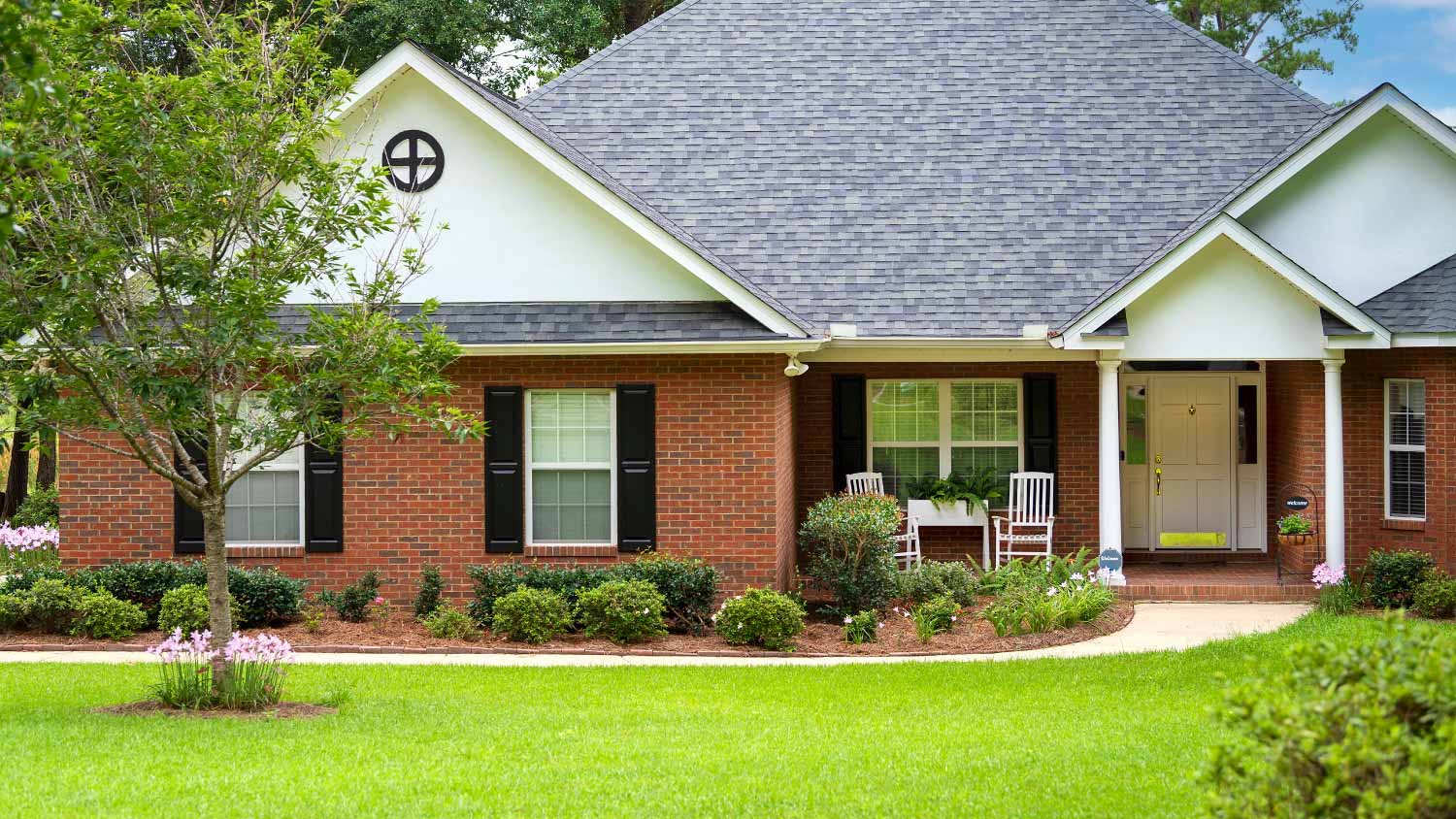 Traditional brick house