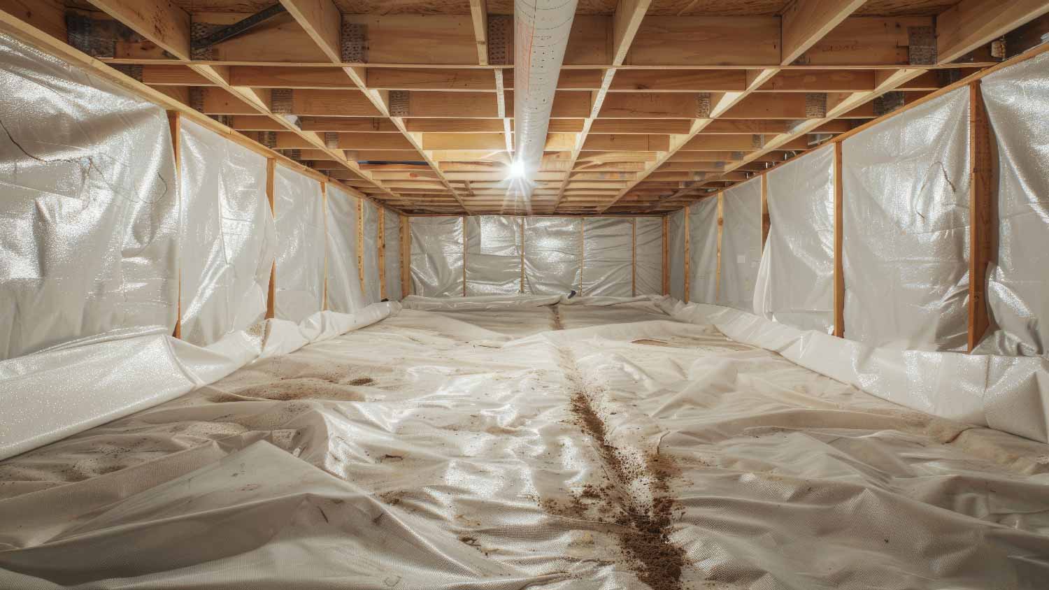 An encapsulated crawl space