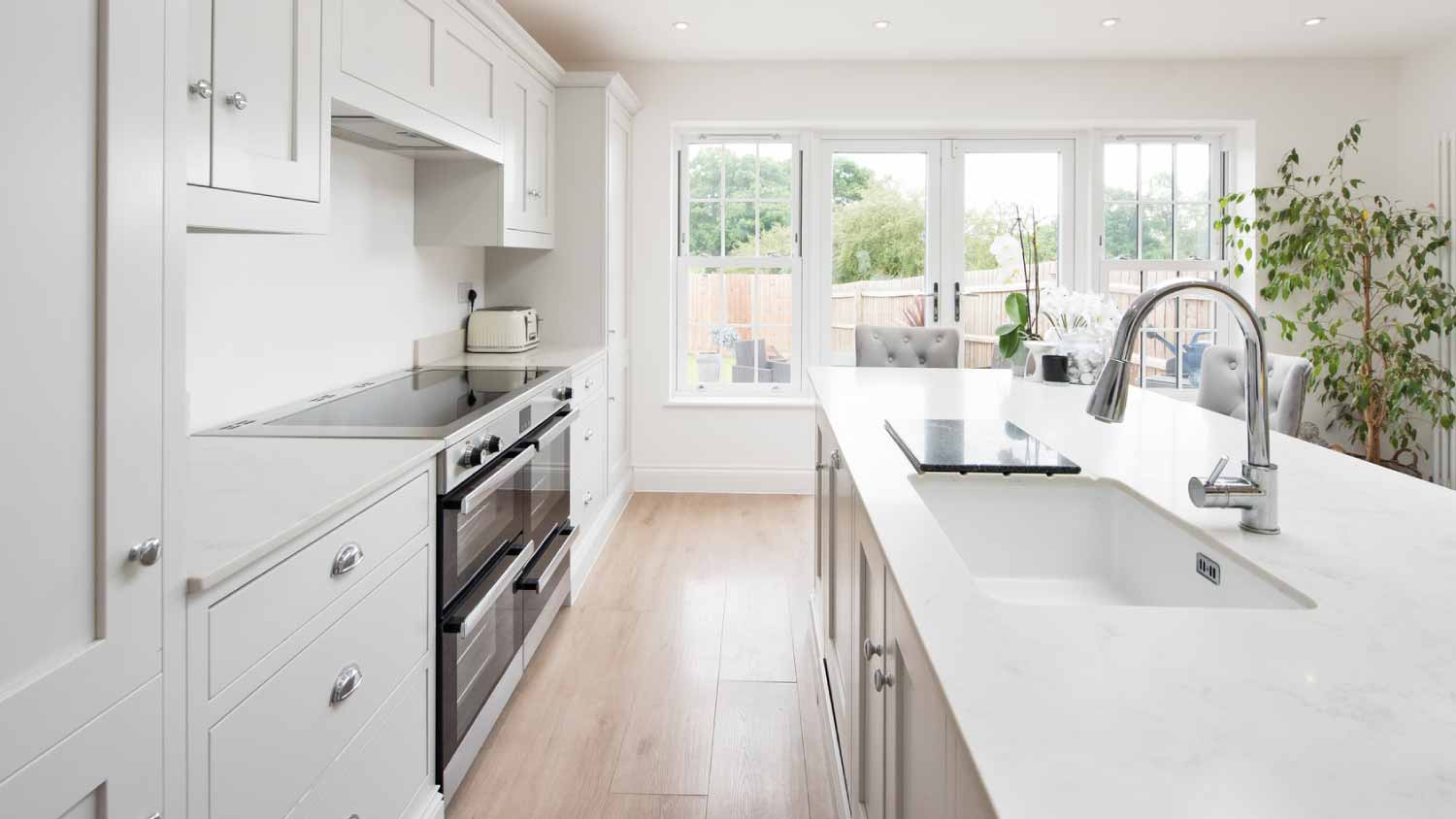 Interior view of a kitchen