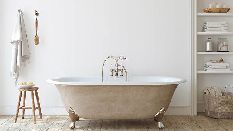 Interior of bathroom