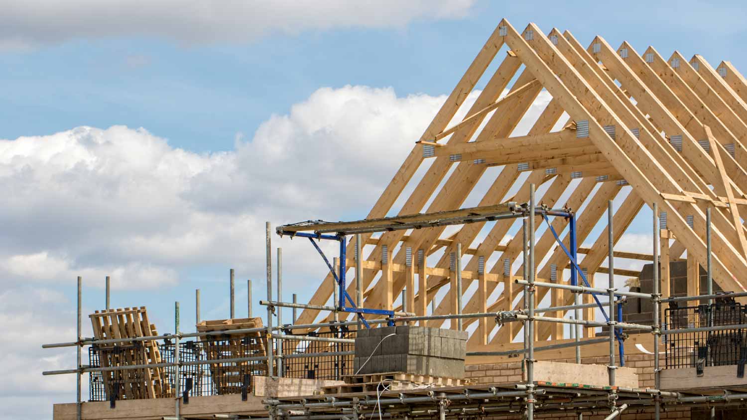 Framework of house roof