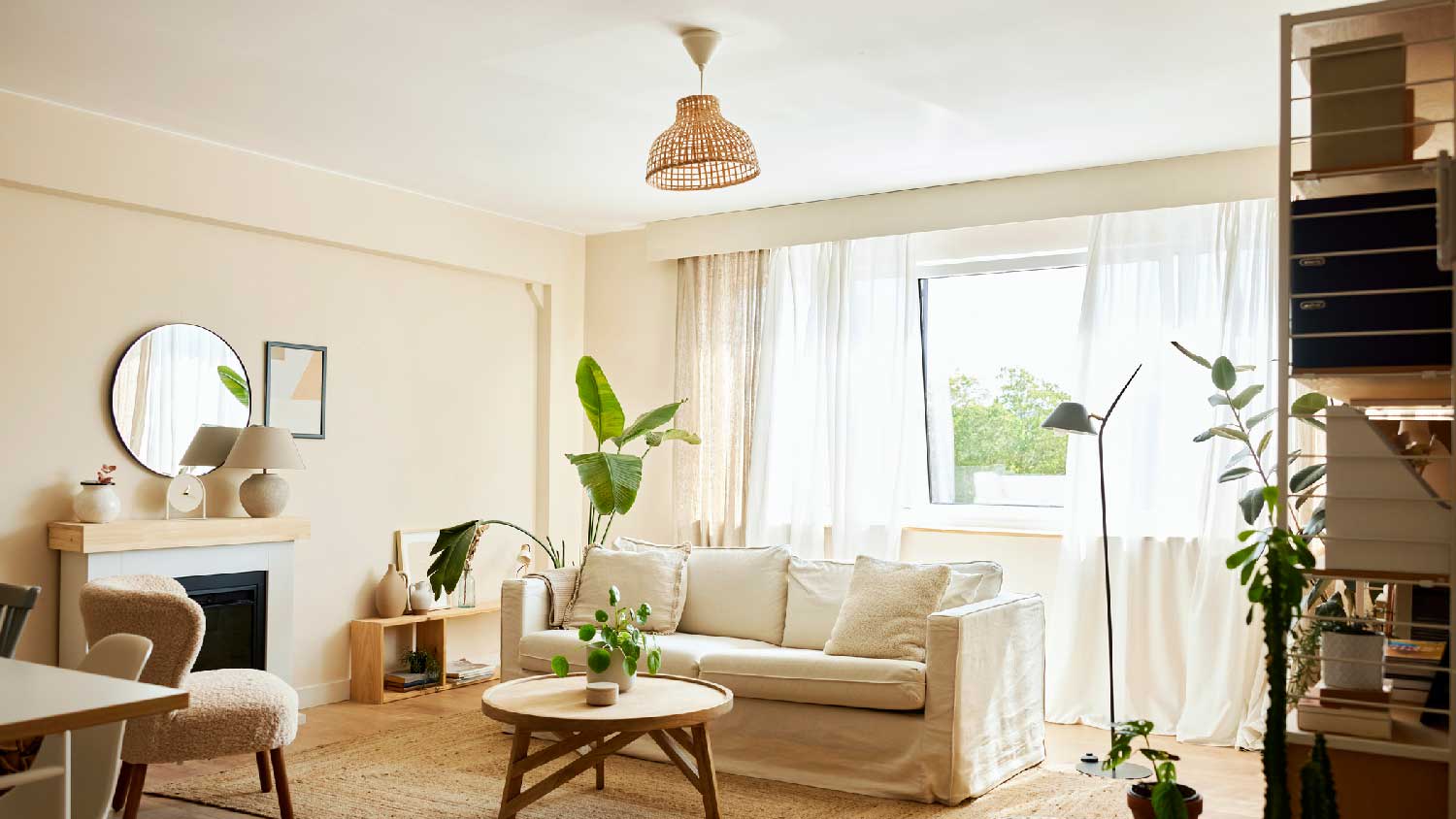 A bright living room
