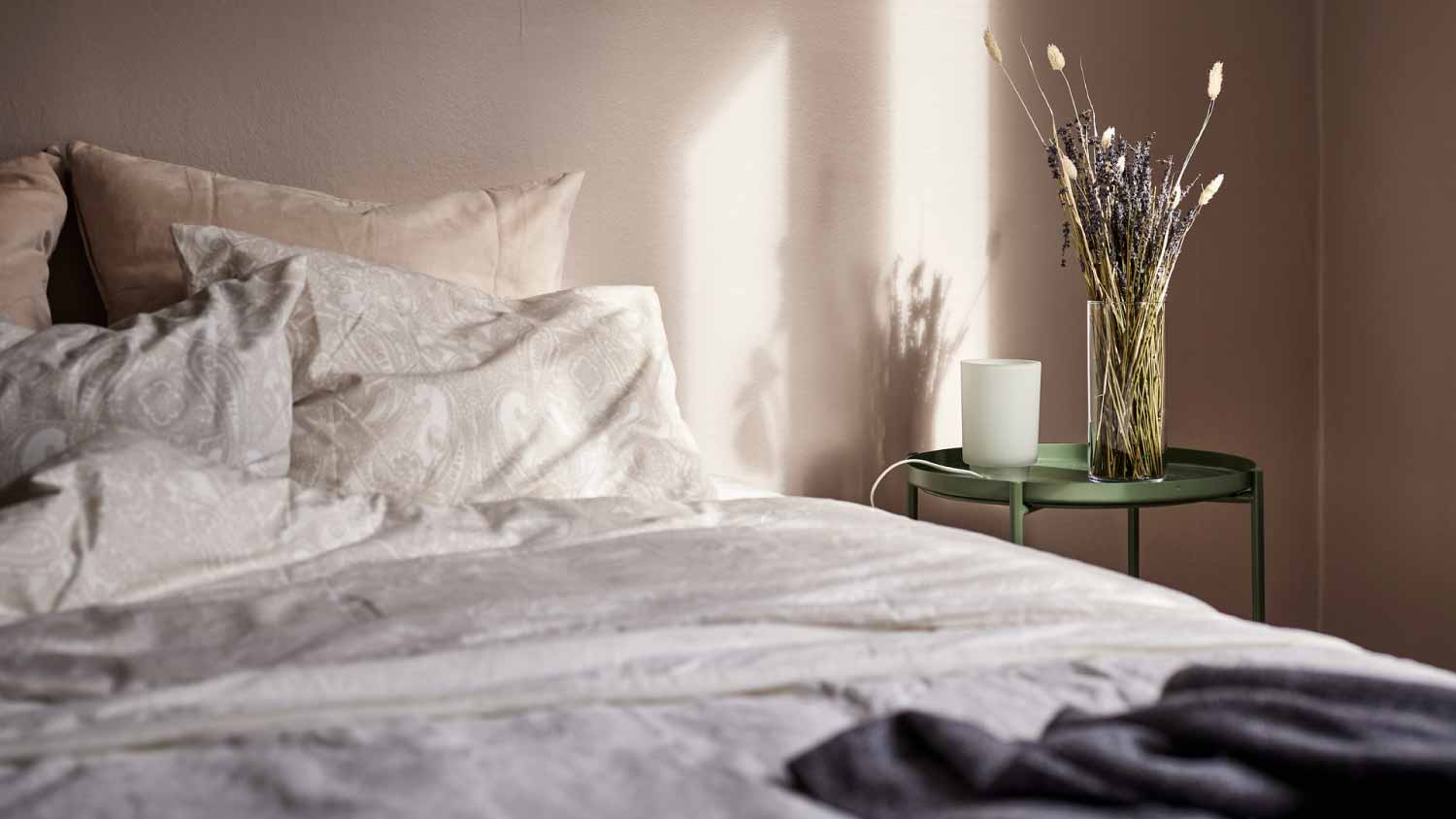 Cozy bedroom with natural light