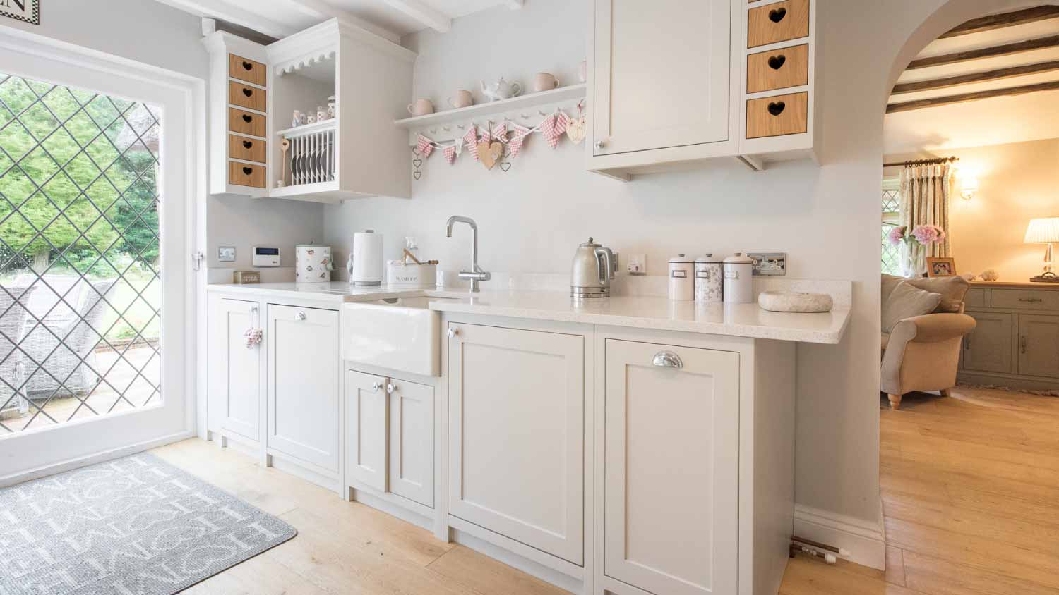 Light gray country kitchen