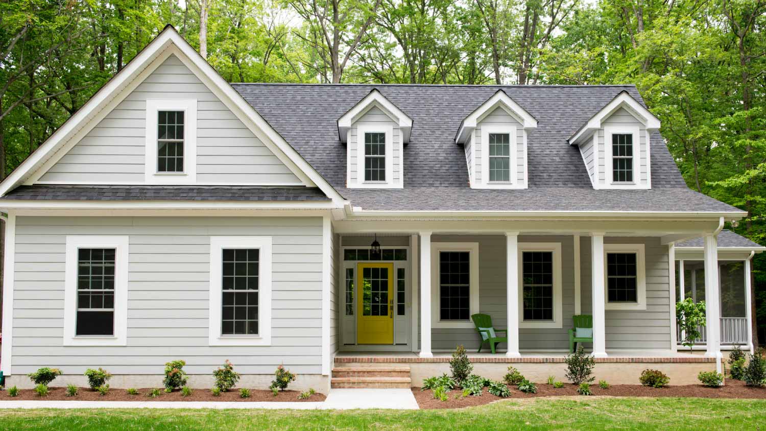 Exterior of new suburban house