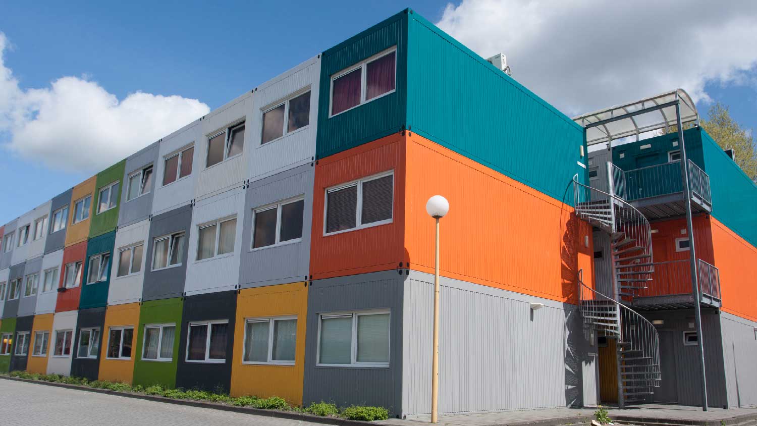 Shipping containers used as houses