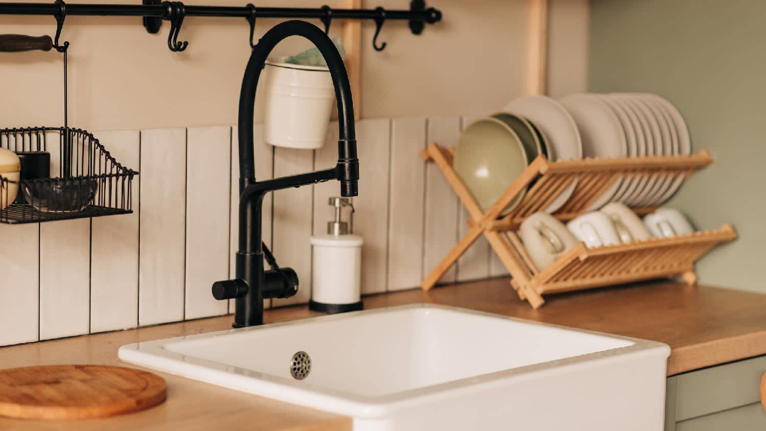 A beautiful white sink