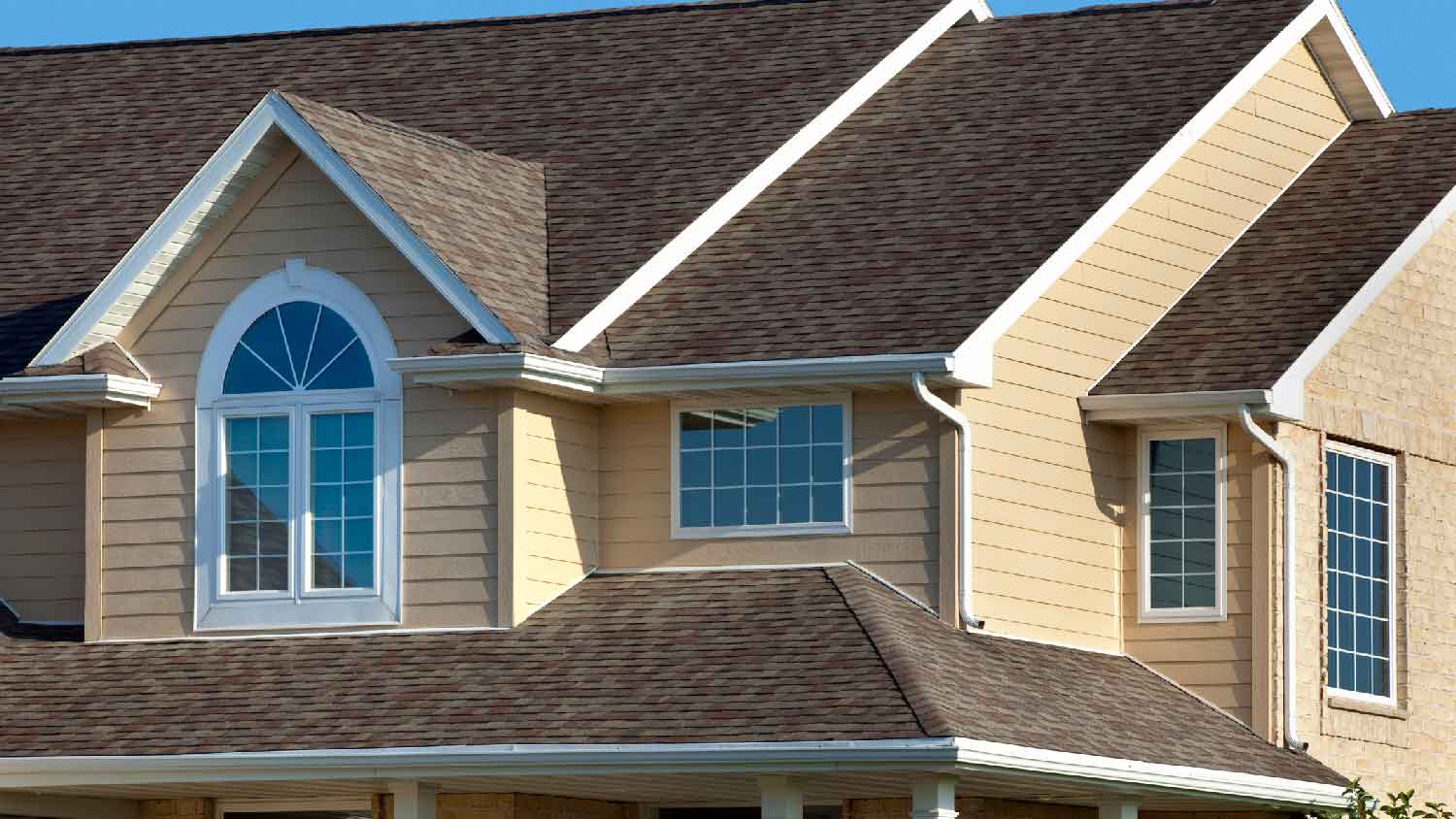 A beautiful house with architectural shingles