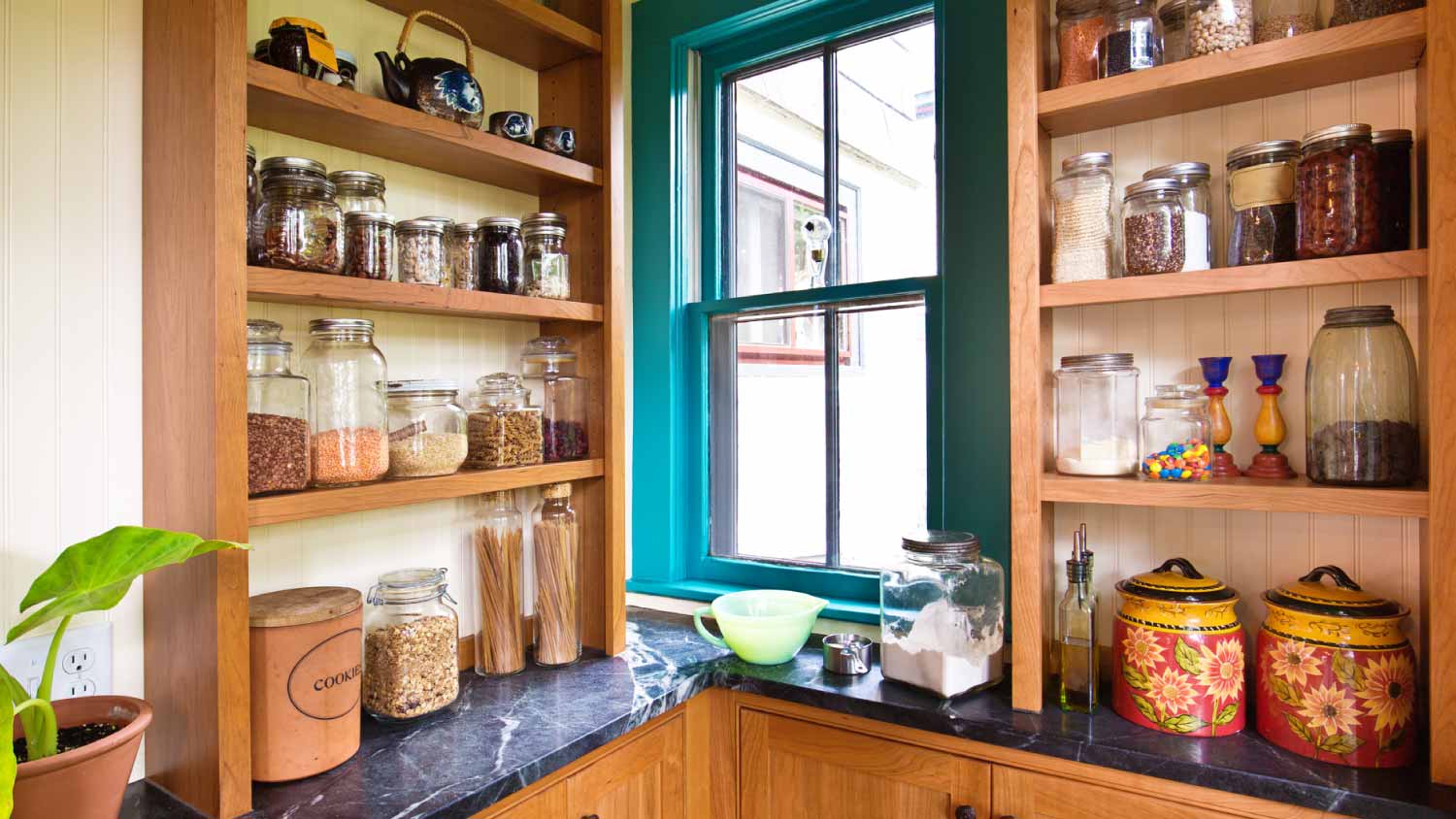 Vintage pantry storage