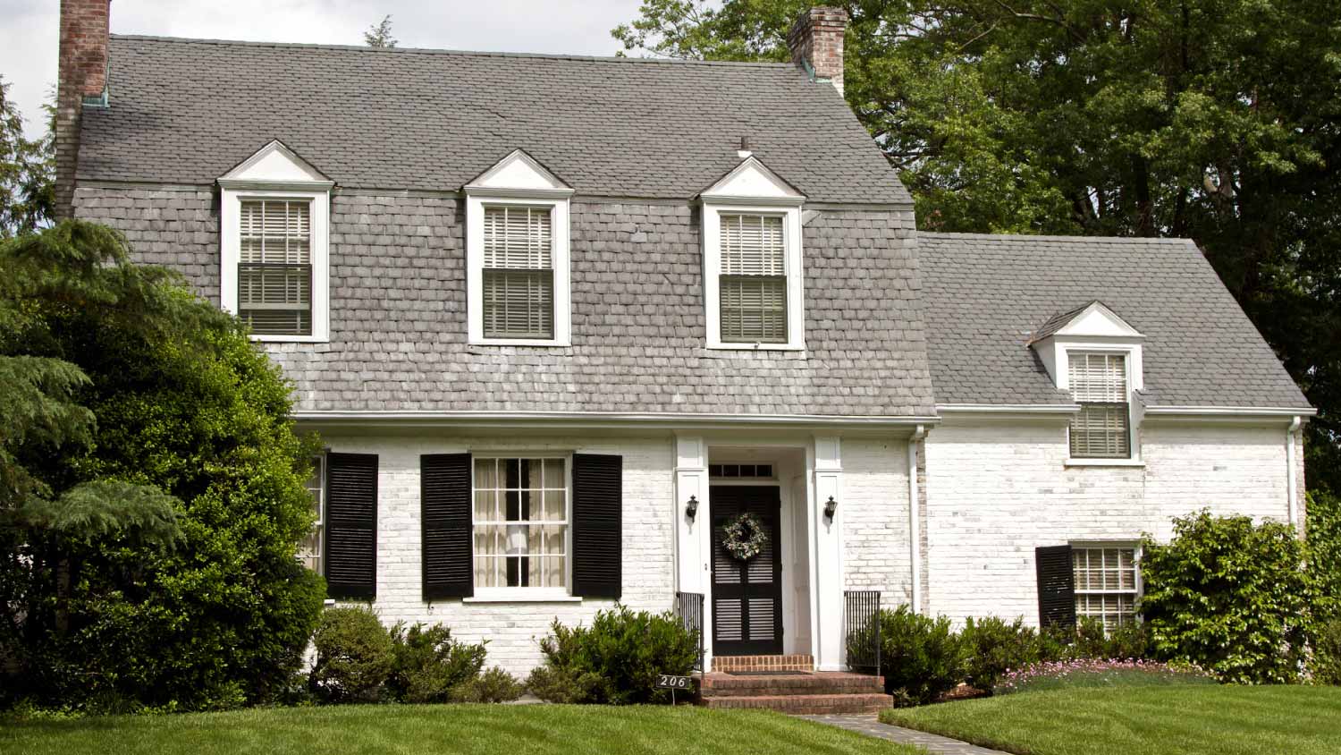 Large white house