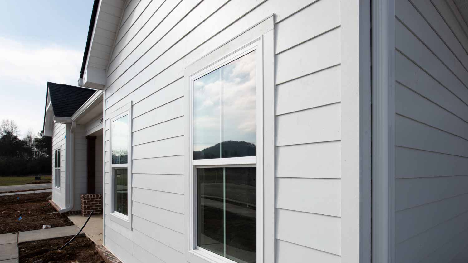 Facade of modern home