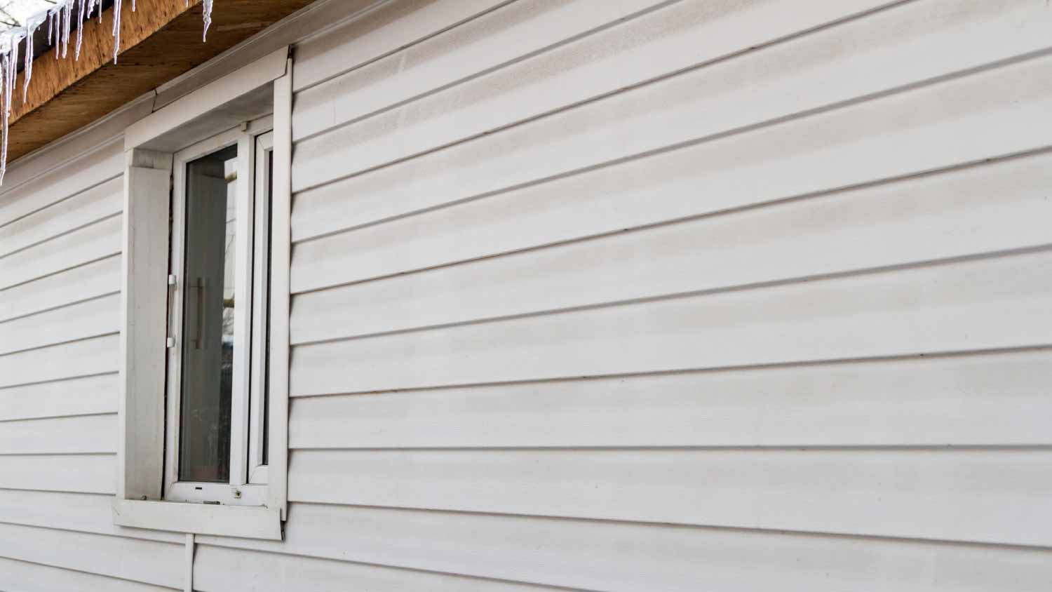 Window and white siding
