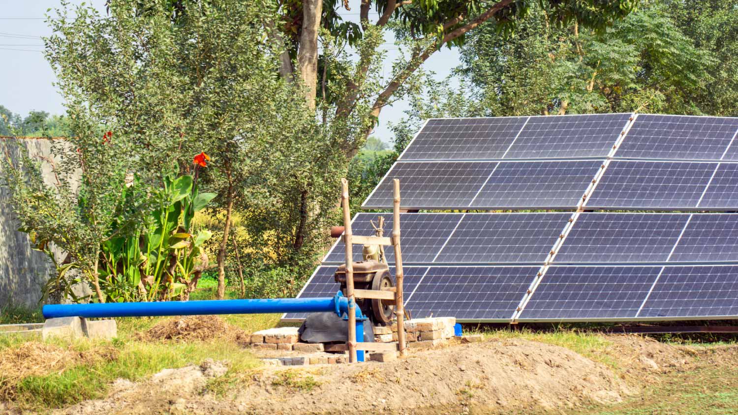 Solar powered tube well for irrigation