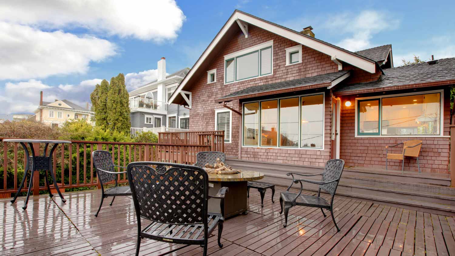 Large brown house
