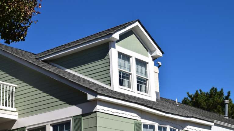 Dormer windows on green house