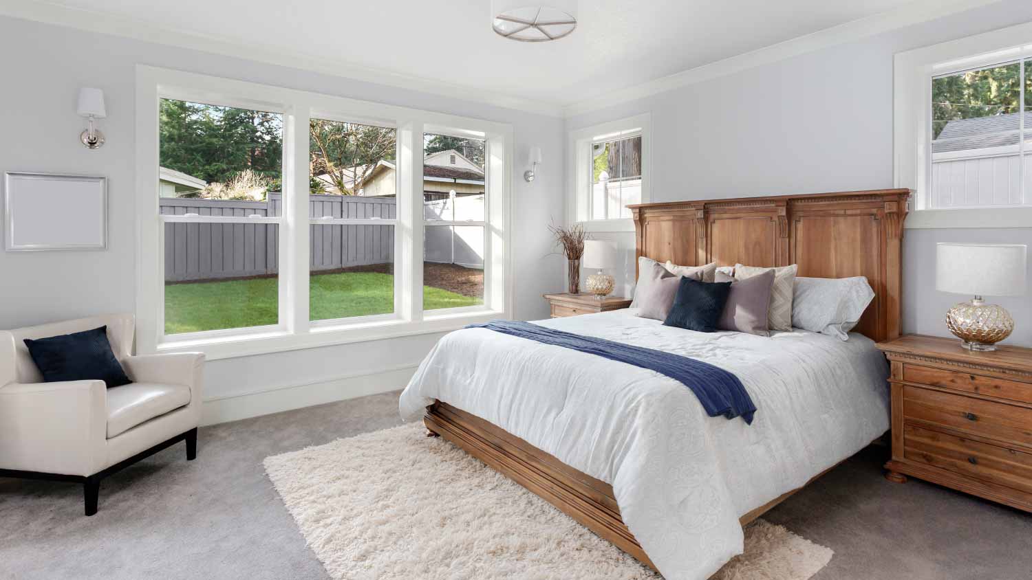 Bedroom in new luxury home