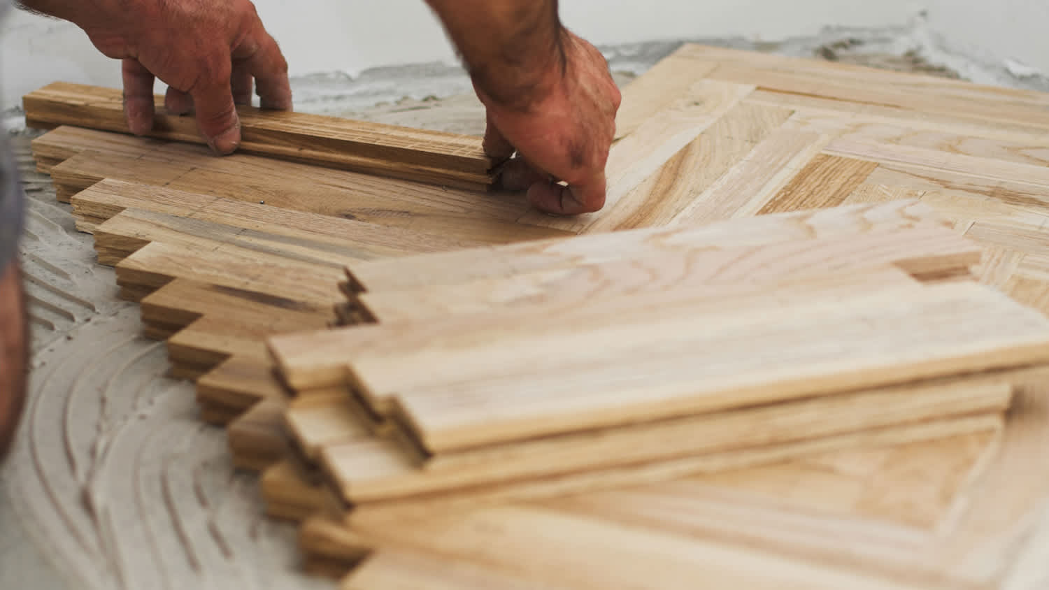 Parquet and carpenter concept