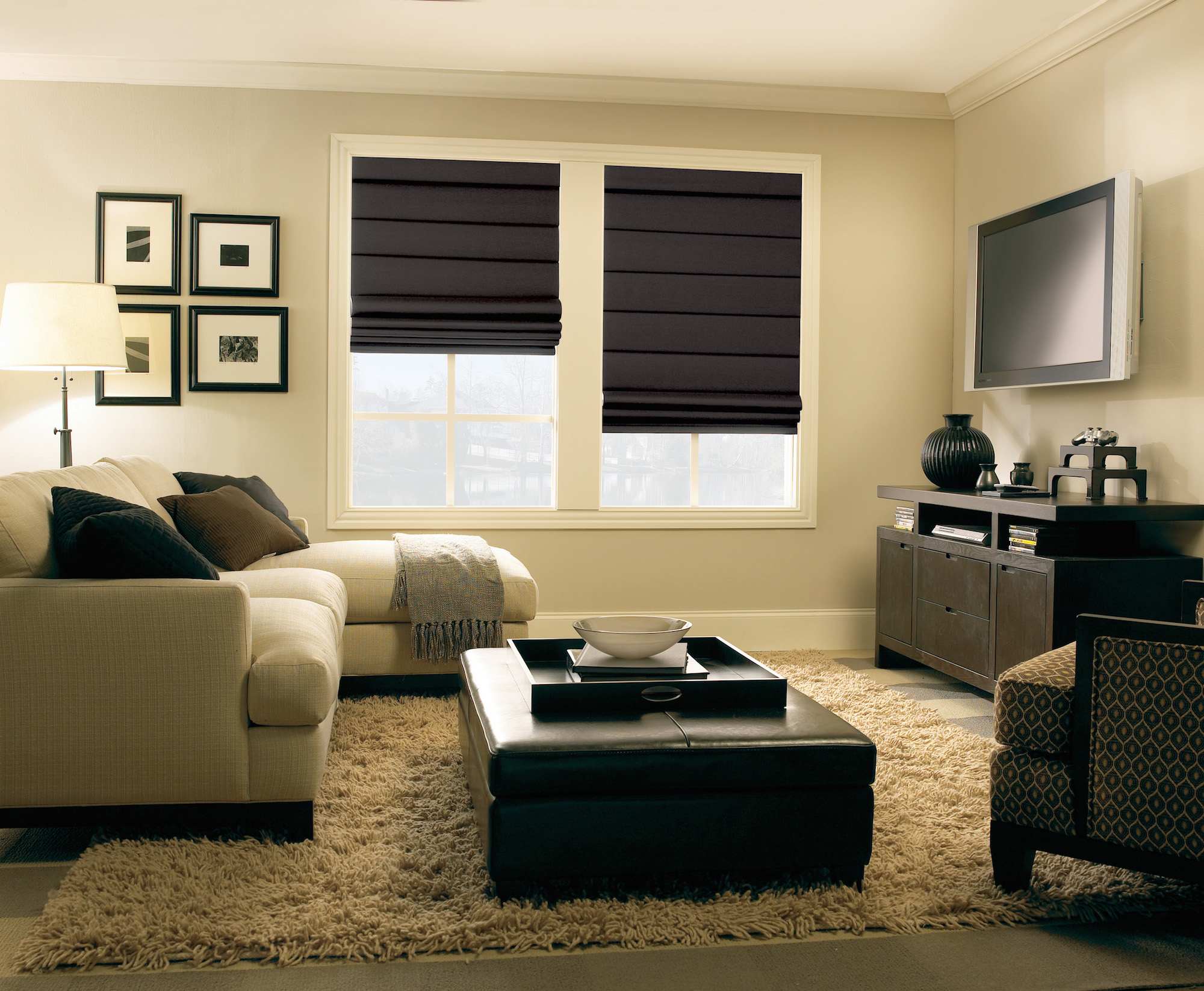Roman shades window treatments