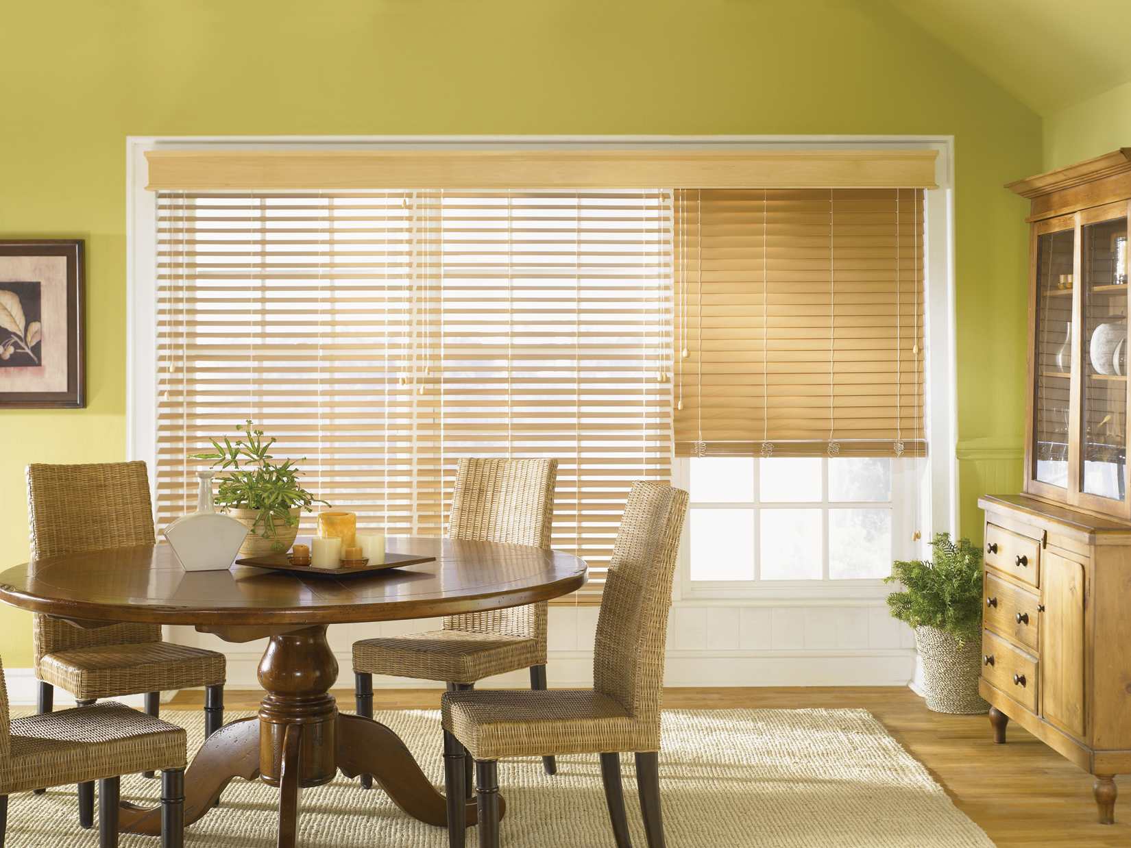 faux wood blinds window treatments