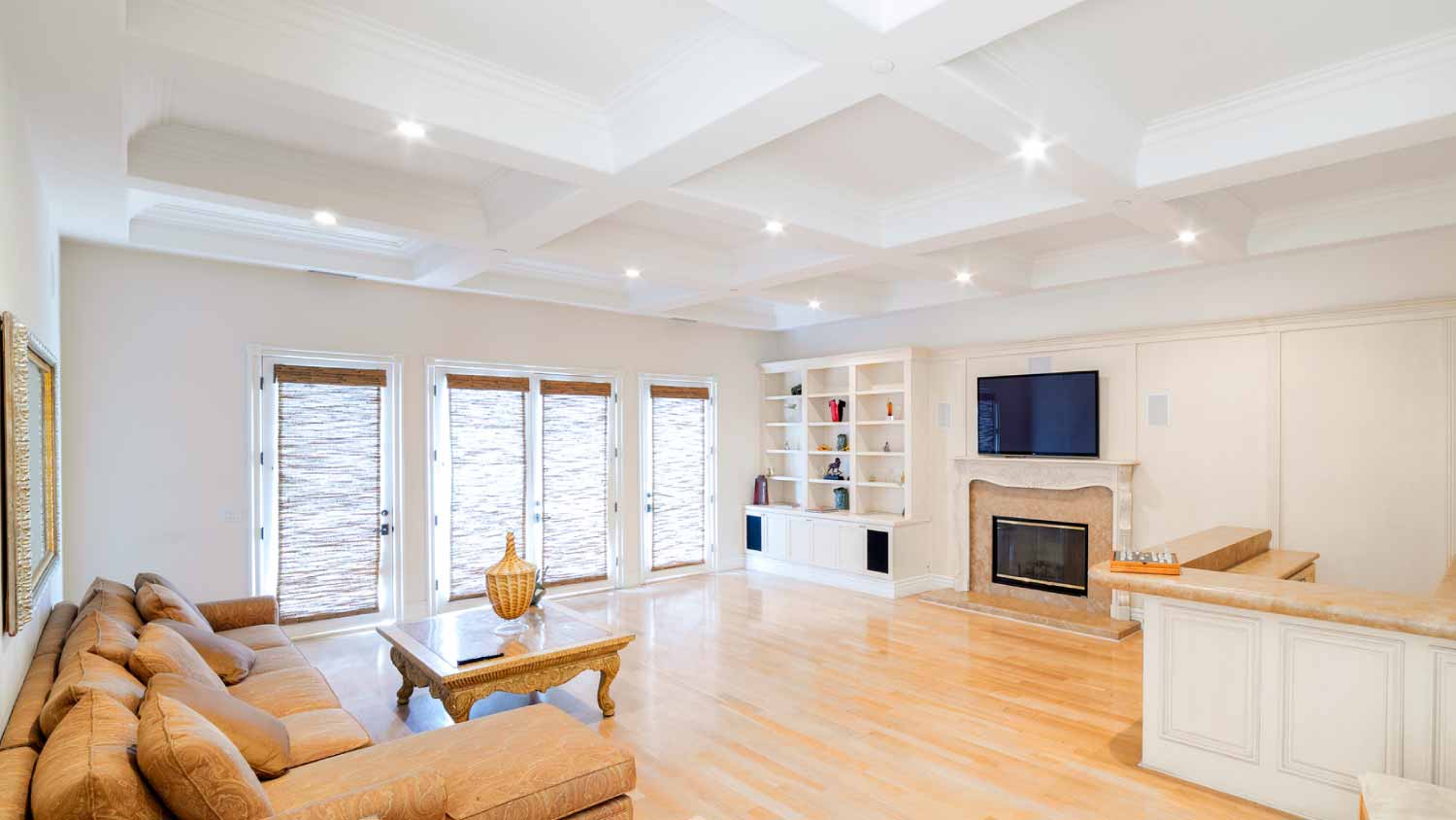 Luxury living room and kitchen