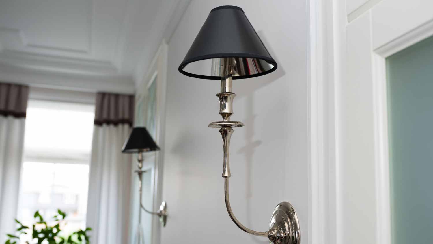 Modern silver lamps