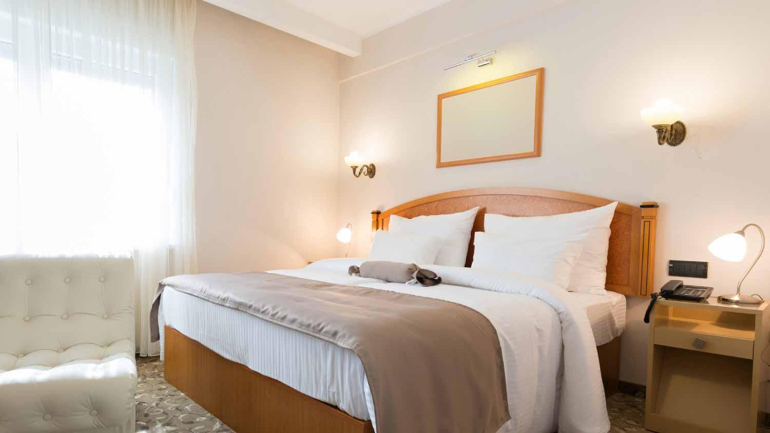 Interior of view a bedroom