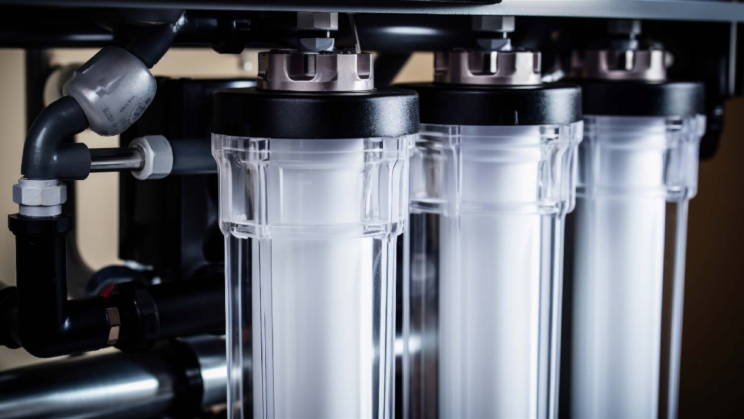 A reverse osmosis water softener