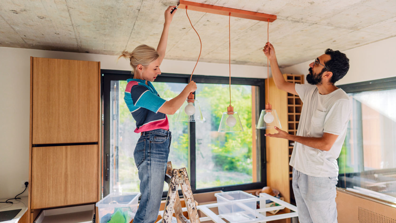 Fixing lighting equipment in our home