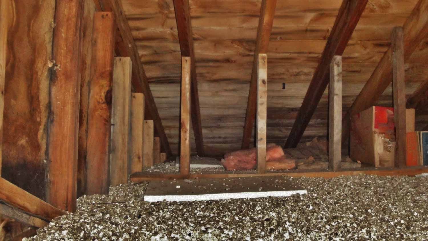 Old residential attic area