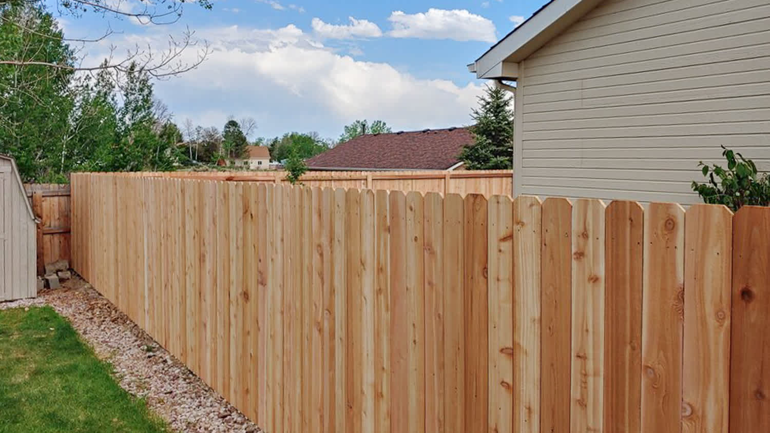 Close up wooden fence